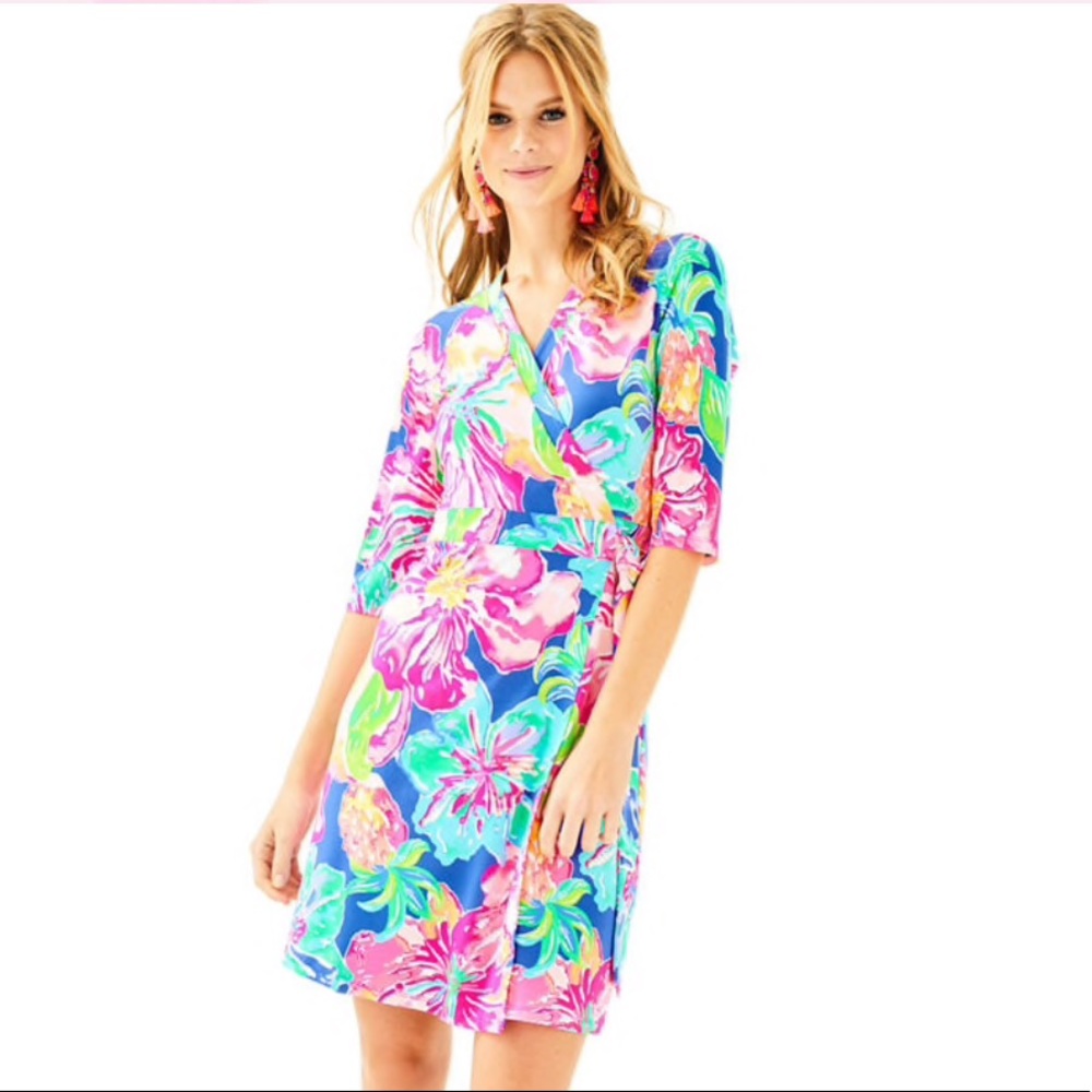 RARE Lilly Pulitzer Marvista Wrap dress Size Large